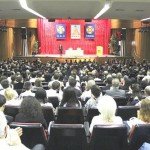 李洪志师父贺2014年欧洲法会 大法弟子比学比修